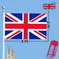 thumbnail image 4 of Uxgjfwu Outdoor British Flag 5x3 Feet, Heavy Duty 110D Knit Polyester Flag for Flagpoles, All Weather Decoration, 4 of 9