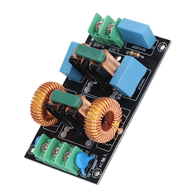 Power Supply EMI Filter, AC 110V-250V EMI Power Filter FCC Anti Interference Module For Music Device