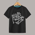 thumbnail image 4 of Felwors Girls Soft Short Sleeve Crew Neck T Shirts 6 Color Printed T Shirt, 4 of 5