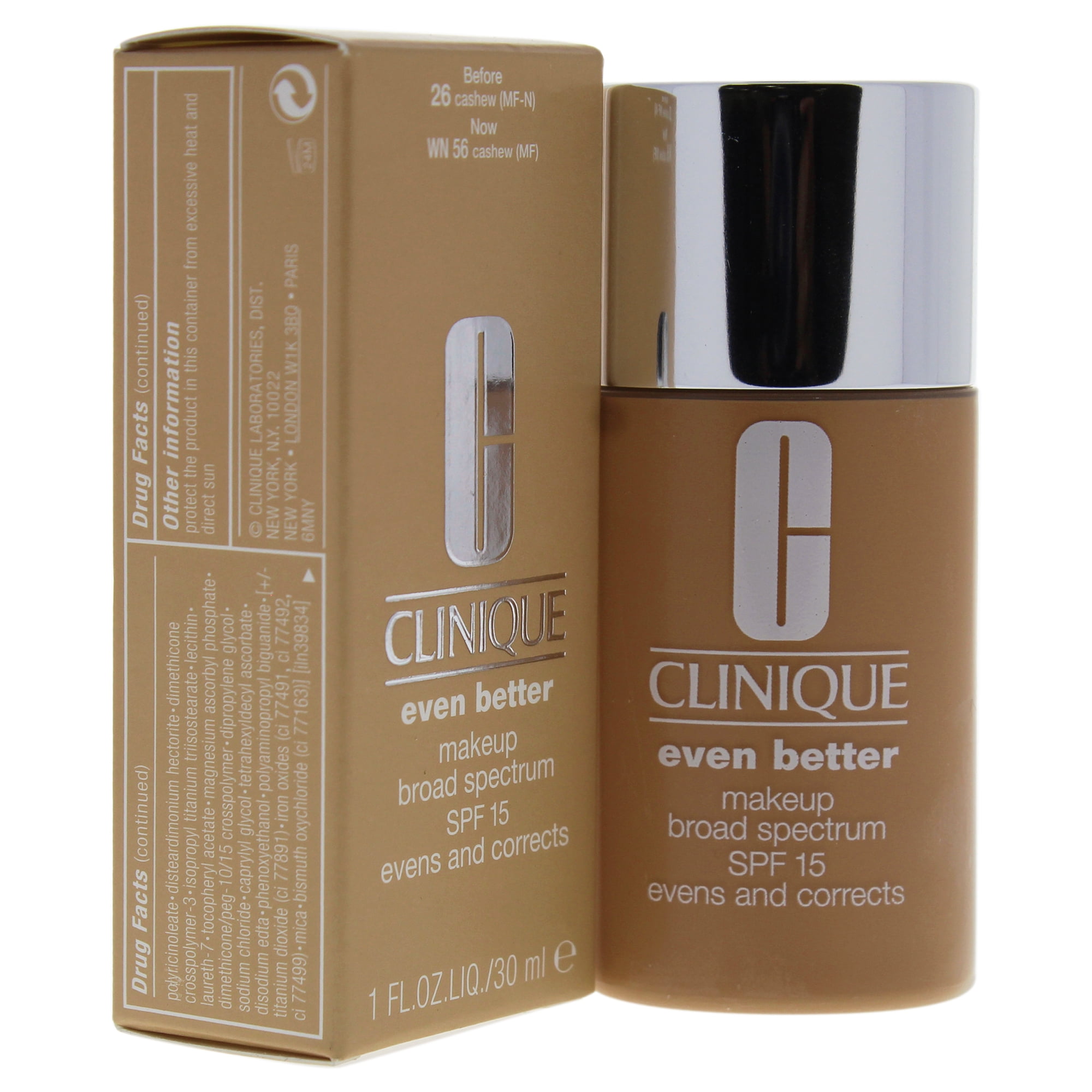 Clinique Even Better Makeup SPF 15 - 26 Cashew - Dry To Combination Oily Skin for Women 1 oz Foundation - Walmart.com