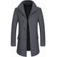 thumbnail image 1 of Abrigo para hombre, chaqueta larga, abrigos gruesos, abrigo de lana de invierno para hombre, gabardina para hombre, chaqueta informal de trabajo, 1 of 5