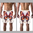 thumbnail image 3 of luoweisi Men's Beach Shorts Quick Dry Swim Trunks with Mesh Lining Butterfly L, 3 of 5