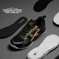 thumbnail image 2 of Hundred HBFS-2M153-1-6 Raze Non Marking Badminton Shoes - Black & Gold - Size 12, 2 of 7