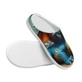 thumbnail image 3 of Lsque Adorable Blue Baby Dragon Pattern Womens Comfort Cotton on Scuff With Memory Foam and Anti-skid Sole Slipper-37/38, 3 of 7
