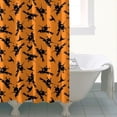 thumbnail image 4 of Halloween Witches on Brooms Pattern Shower Curtain 84"x72" ,Bathroom Decorative Shower Curtains Set with 12 Hooks,Modern Waterproof Washable Shower Curtain, 4 of 6