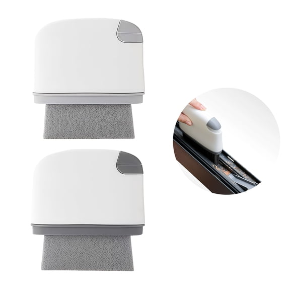 2PCS Versatile Window Sill Brushes in Light Grey and Dark Grey for Easy Cleaning