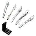 thumbnail image 5 of 5 Pieces Men Metal Skinny Tie Clip Clasp Necktie Bars Pins with Box, 5 of 6