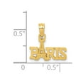 thumbnail image 7 of 14k Yellow Gold Solid Paris with Eiffel Tower Charm Pendant, 7 of 7