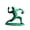 C, variant on Dserhfy Green Baseball Player Figurine Pitcher Catcher Fielder Baseball Soldier Statue Sculpture Model Toy Home Office Desktop Decoration Ornament