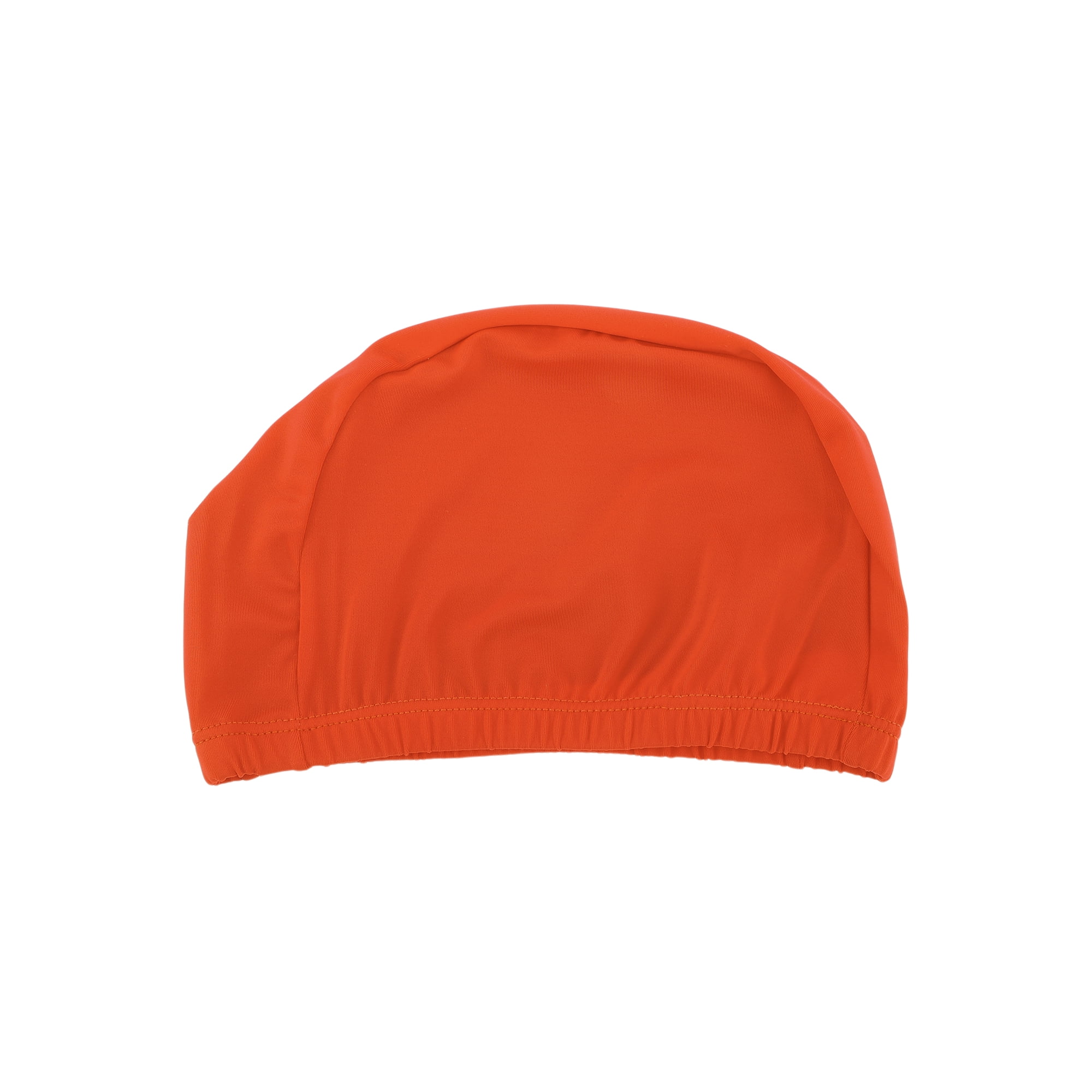 Unique Bargains Elasticity Swim Cap Measuring for Comfortable Fit Orange Red