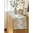 thumbnail image 5 of Table Runner 70 Inches Long for Kitchen Dining, Spring Green Flowers Dresser Scarf Farmhouse, Dining Table Decorations for Wedding/Parties, Watercolor Floral Botanical 13 x 70 In, 5 of 8