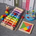 thumbnail image 3 of Xilófono de ocho tonos para bebés, piano para tocar con las manos, juguetes educativos de percusión para bebés de 8 meses, educación temprana para niños de 1 a 2 años, 3 of 6