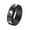 Black, variant on Men's Stainless Steel Rotatable Anxiety Retro Yin Yang Tai Chi Amulet Ring Silver Size 6