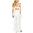 thumbnail image 2 of Calvin Klein SOFT WHITE Wide-Leg Pants Swim Cover-up, US Medium, 2 of 3