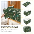 thumbnail image 2 of Yayeee Collapsible Cube Storage Bin with Lid Fabric Closet Decorative Basket with Handles, Green Forest Pattern, 2 of 7