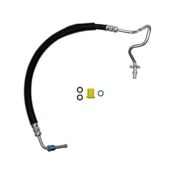 Pump To Gear Power Steering Pressure Line Hose Assembly - Compatible with 2011 - 2016 Ford F-250 Super Duty 6.2L V8 FLEX 2012 2013 2014 2015