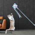 thumbnail image 4 of Juguetes interactivos pa gatos con campana de bolas de pelo, , campana, blanco Zulema Gracioso gato varita, 4 of 7