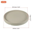 thumbnail image 2 of Uxcell 6" Ceramic Round Planter Saucer Flower Pot Drip Tray Coaster, Gray 2 Pack, 2 of 6