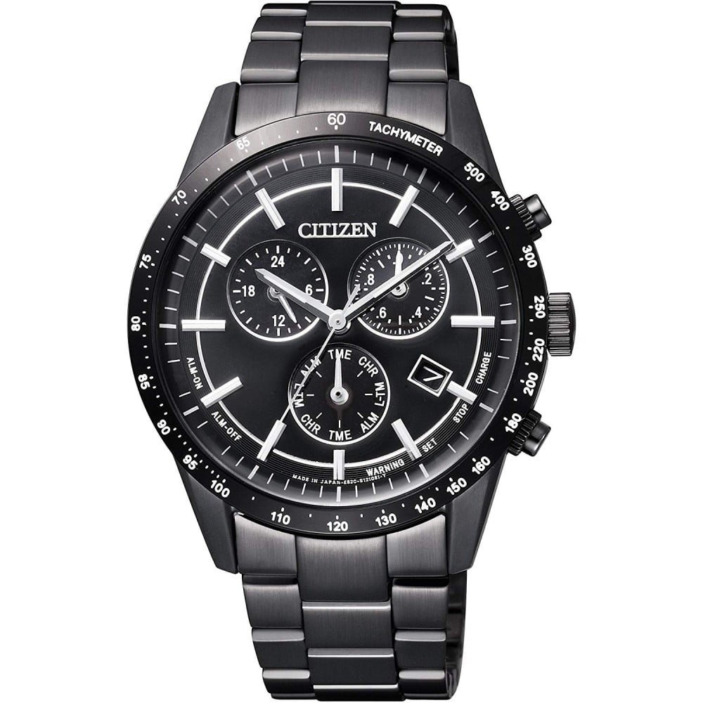 Citizen Men's Eco-Drive Black IP Chronograph Watch - Walmart.com