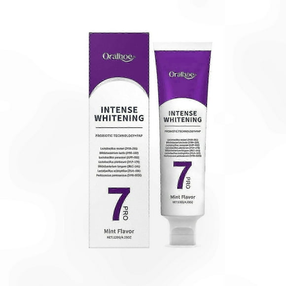 Mint-Infused Whitening Toothpaste for Fresh Breath and Stain Removal, Deep Cleaning Purple Formula