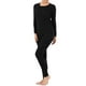 thumbnail image 2 of Set térmico Fruit of the Loom Micro Waffle para mujer, negro, talla M, 2 of 4