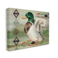 thumbnail image 3 of Stupell Patterned Rustic Mallard Duck Animals & Insects Painting Gallery Wrapped Canvas Print Wall Art, 3 of 5