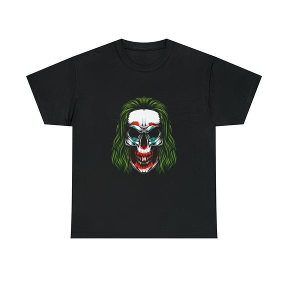 Scary Clown Skull Halloween T-Shirt