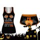thumbnail image 4 of Conjunto de camisetas sin mangas de Halloween para mujer Pantalones cortos de cintura elástica con estampado de calabaza Fridja fhjkhfk456257, 4 of 7
