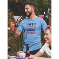 thumbnail image 2 of Happy Birthday America! T-Shirt Men -Image by Shutterstock, Male 5X-Large, 2 of 4