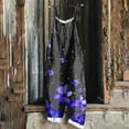 thumbnail image 2 of Vintage Floral Print Bib Pants for Women 2025 Casual Baggy Summer Harem Jumpsuit Spaghetti Straps Plus Size Overalls, 2 of 5