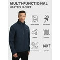 thumbnail image 2 of PTAHDUS Men’s Heated Jacket with Battery Pack 7.4V, with Hand Warmer Pocket, 2 of 7