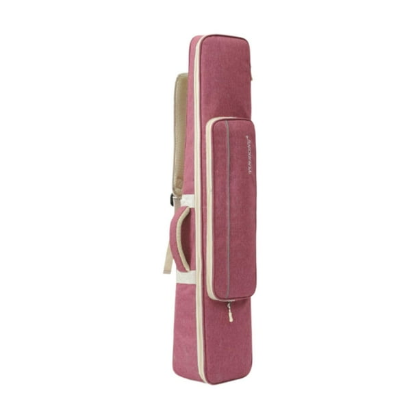 Bolsa para Erhu Bolsa de transporte para Erhu con asas Bolsa protectora ligera y ajustable para Erhu Rojo