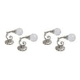thumbnail image 2 of Guardoinrt Fashionable Look Decorative Curtain Drapery Holdbacks Wide Application silver 2Set, 2 of 6