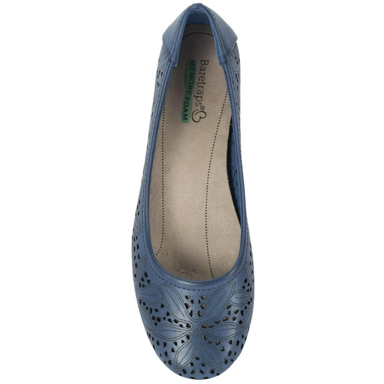 Baretraps Womens Mariah Faux Leather Slip On Ballet Flats Walmart