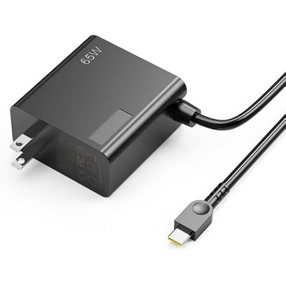 ccwonima 65W USB-C AC Laptop Charger Compatible with Lenovo ThinkPad T14 T15 E14 E15 X1 Carbon X13 Yoga Chromebook IdeaPad Power Supply Adapter