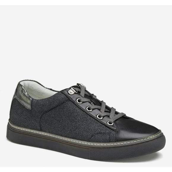 Johnston & Murphy Women's Callie Lace-Up Black Glitter Fabric/Black Glove - 78-14485