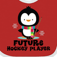 thumbnail image 4 of Inktastic Future Hockey Player Penguin Boys or Girls Baby Bib, 4 of 4