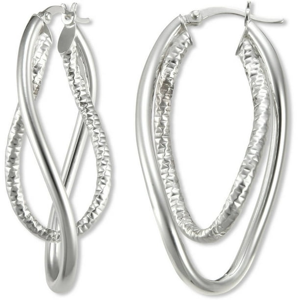 1 1 2 inch sterling silver hoop earrings