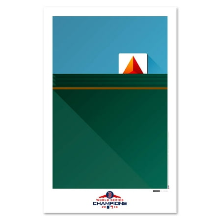 Boston Red Sox 2018 World Series 11'' x 17'' Minimalist Wall Art