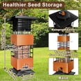 thumbnail image 5 of Squirrel Proof Bird Feeder, Metal Bird Feeders for Outdoors Hanging, 3.5lb Gravity Protection Squirrel Proof Wild Birds Seed Feeders for Finch Cardinal Blue Jay Outside, 5 of 16