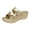 Gold, variant on XZNGL Womens Fashion Summer Solid Peep Toe Casual Wedge Platform Shoes Ladies Sandals