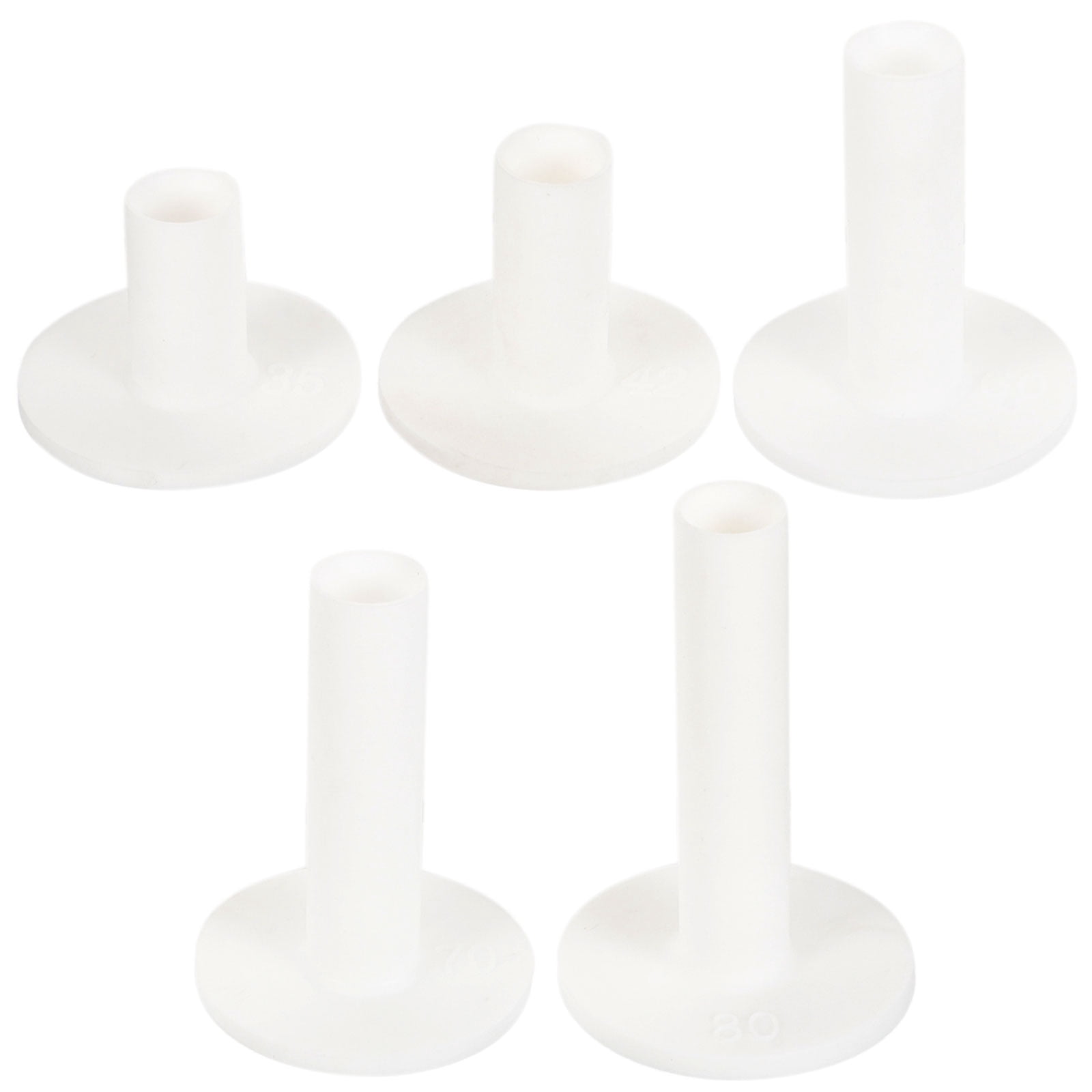 CRILSTYLEO Silicone Golf Tees White for Outdoor Use Stronger Shot 20Pcs