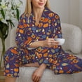 thumbnail image 6 of Haiem Thanksgiving Turkey 2 Pattern Women’s Long-sleeve Sleepwear,Sleepwear Set,2-piece Loungewear Set,Soft PJs Comfy Nightwear with Pockets-XX-Large, 6 of 7