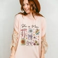 thumbnail image 5 of She is Mom Coquette T-Shirt, Christian Mama Tshirt, Boho Floral Mama Shirt, Mother’s Day Gift Shirt, Wildflower Mama Bible Verses, Gifts for Mother, 5 of 7