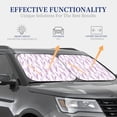 thumbnail image 7 of Picia Lavender Flowers 2 Piece Car Windshield Sun Shade Foldable | Foldable Sun Shield for Front Window Blocks UV Rays and Keeps Your Vehicle Cool-Small, 7 of 7
