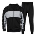 thumbnail image 1 of Men's European And American Style Relaxed Leisure Color Block Autumn And Winter 3D Sports Suit, 1 of 3