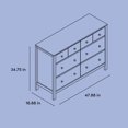 thumbnail image 3 of Storkcraft Horizon 6 Drawer Nursery Double Dresser, Blush, 3 of 13