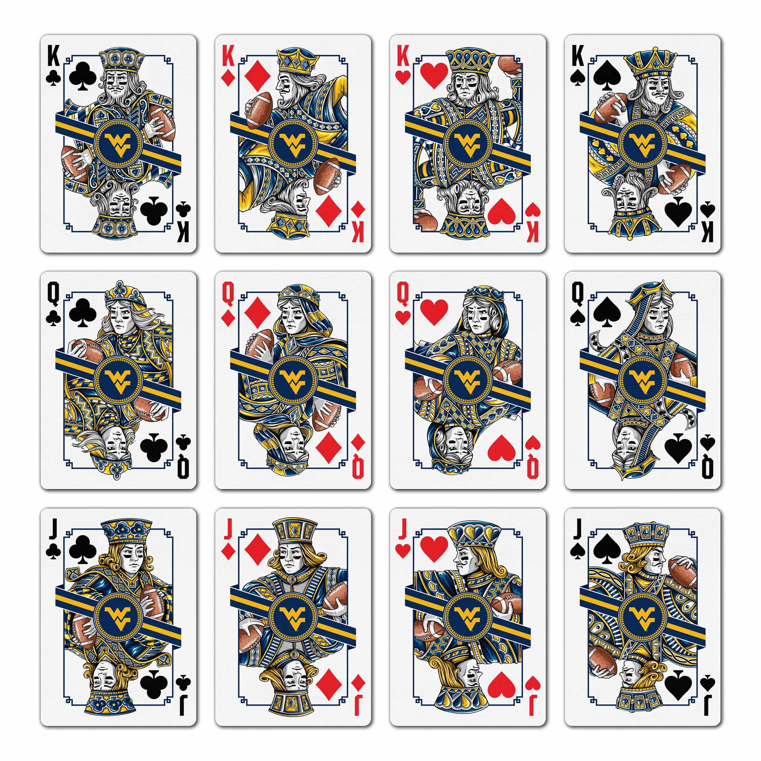 YouTheFan NCAA West Virginia Mountaineers Classic Series Playing Cards