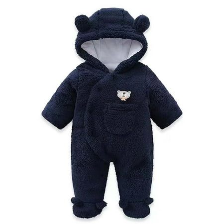 

Lisbinx for Home Winter New Baby Placket And Velvet Jumpsuit for Baby Outdoor Climbing Clothes