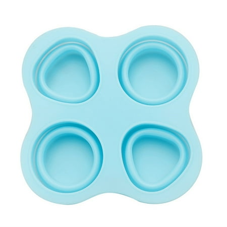 

Heiheiup Tray Lid Folding Storage Silicone Baby Food Reusable Freezer Containers Cake Mould Stainless Steel Rectangle Pan